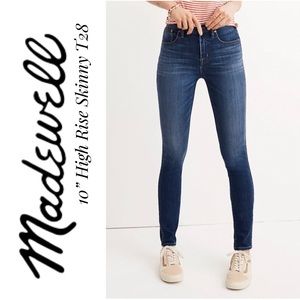 ✨LIKE NEW✨ 10” High Rise Skinny, Madewell 28T